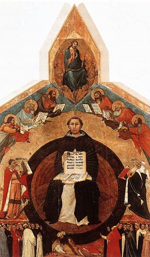 The Triumph of St. Thomas Aquinas, ca. 1323 (Lippo Memmi) (1291-1356) Santa Caterina d